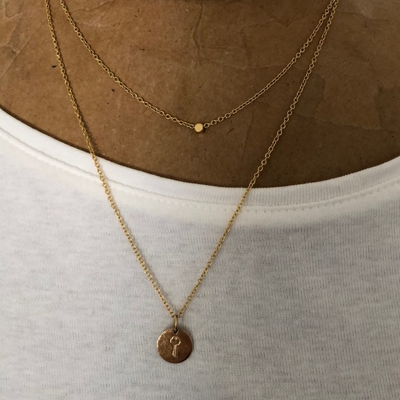 ME to WE Three layer necklace Goldtone NWOT - Picture 2 of 12